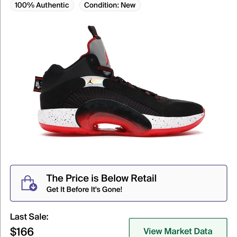 Jordan XXXV red and black